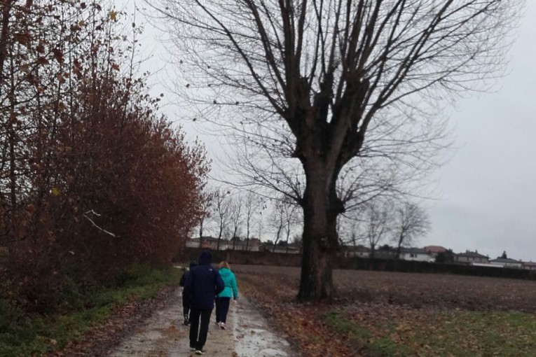 Camminando sotto la pioggia a fine Novembre