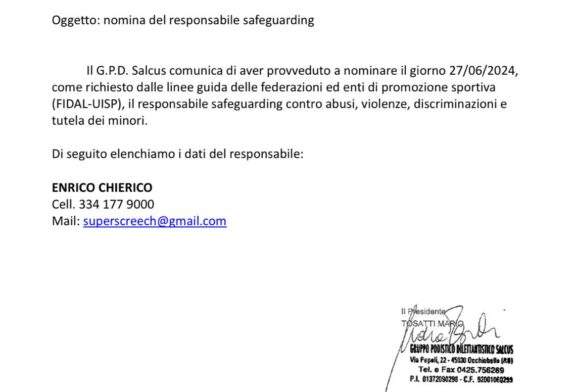 nomina del responsabile safeguarding